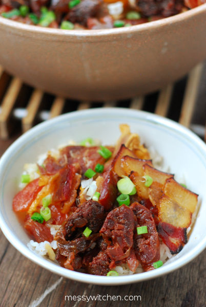 Lap Mei Fan 臘味飯 Chinese Preserved (Waxed) Meat Claypot Rice